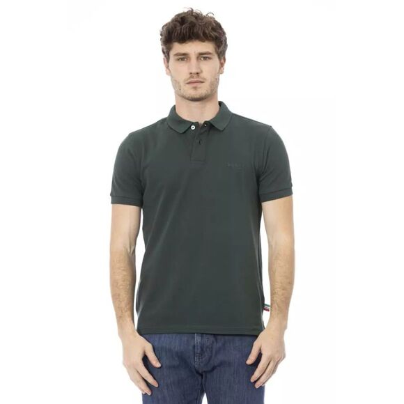 Baldinini Trend Green Cotton Men Sweater